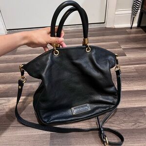 Marc by MARC JACOBS Satchel Too Hot To Handle Mini Shopper Black Leather Handbag